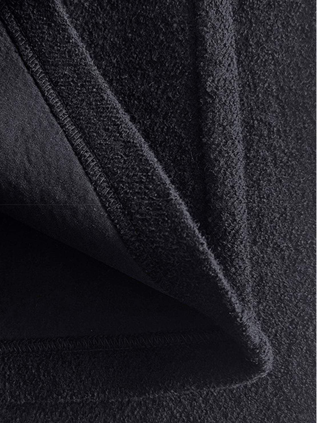 Lightweight wool wide leg pants in wool-lyocell blend with soft brushed texture and relaxed fit