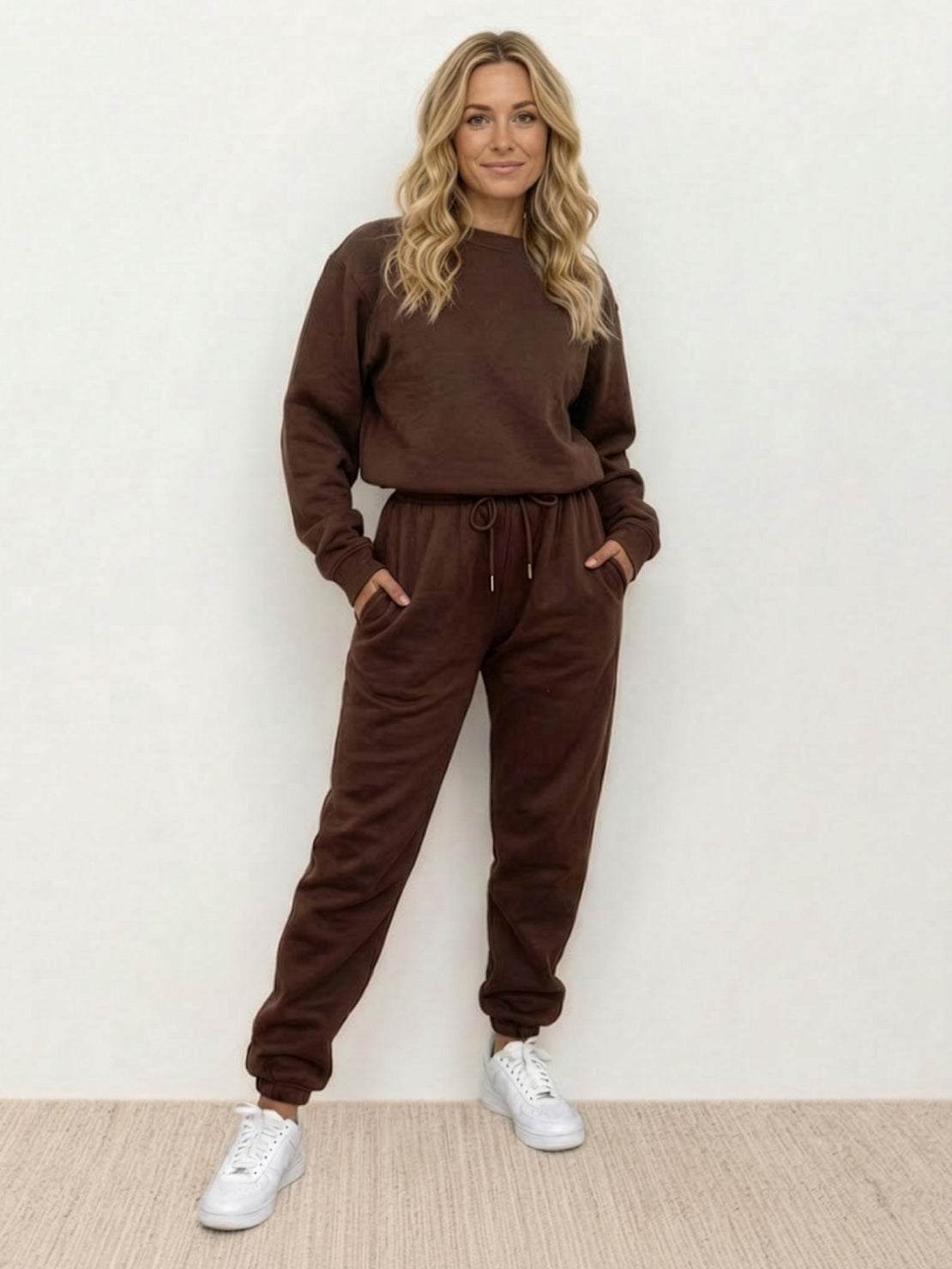 Classic Comfort Athleisure set in stretchy, wrinkle-resistant fabric for versatile daily wear