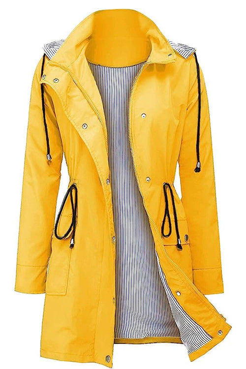 Water Resistant Hooded Striped Windbreaker Rain Jacket - Halloween Collection