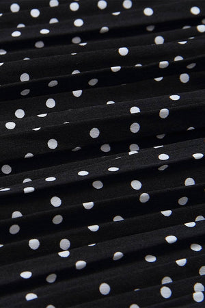 Effortlessly Chic Polka Dot Pleated Skirt Set