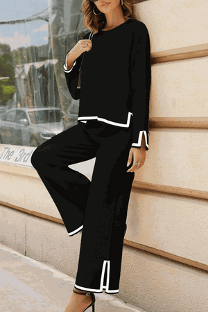 Long Sleeved Relaxed Fit Lounge Two-Piece Set