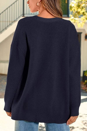 Relaxed Fit Oversized Button Down Knitwear Cardigan