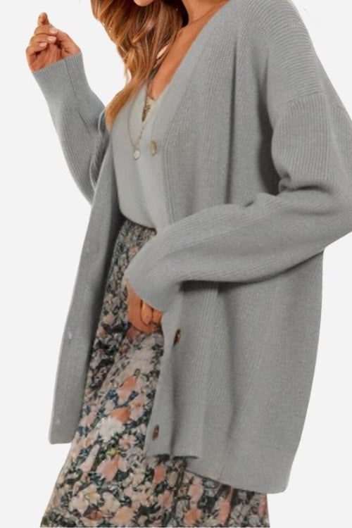 Relaxed Fit Oversized Button Down Knitwear Cardigan - Halloween Collection