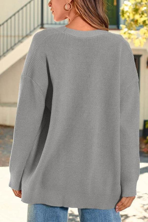 Relaxed Fit Oversized Button Down Knitwear Cardigan - Halloween Collection