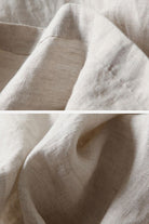 Close-up of breathable lightweight fabric in neutral beige tone for Sun-Kissed Elegance palazzo pants