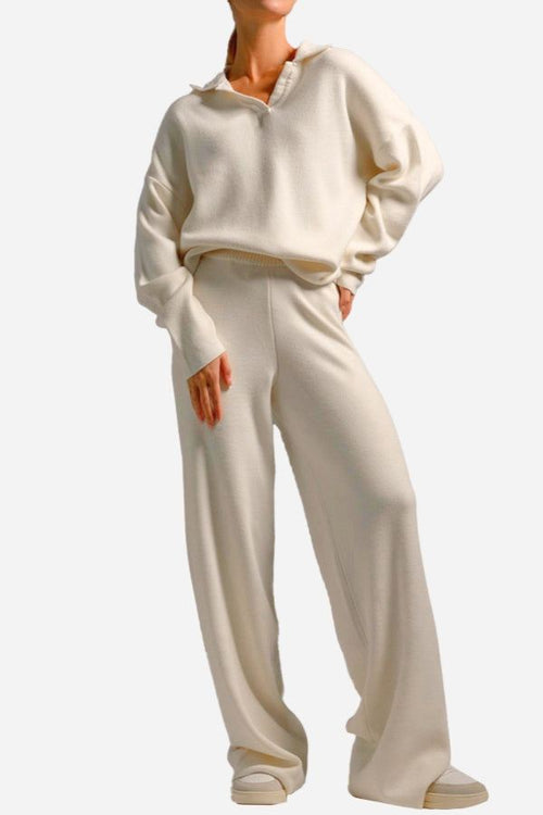 Plush & Preppy Camel Two-Piece Set