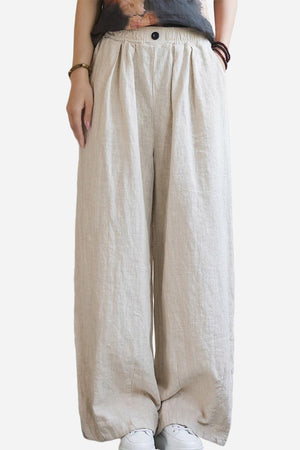 Sandwashed Ramie Linen Pants