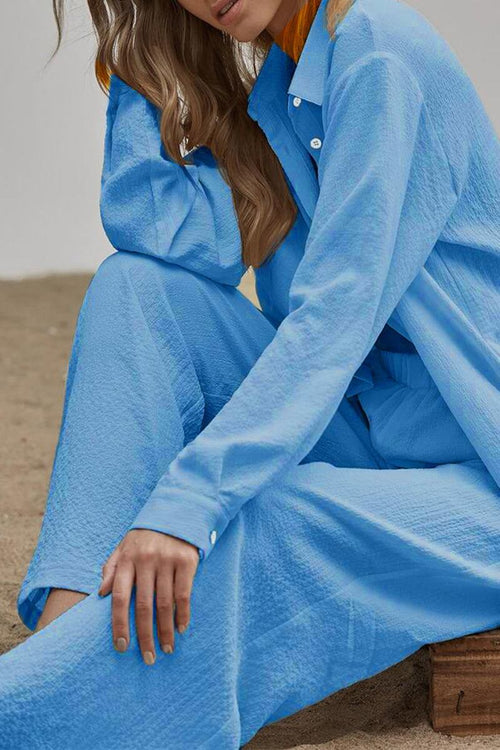 Linen Blend Two-Piece Set