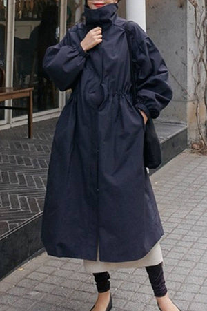 Oversized Cotton Stain-Resistant Coat