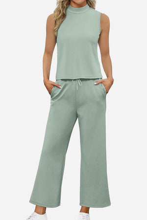 Cotton Chic Sleeveless Two-Piece