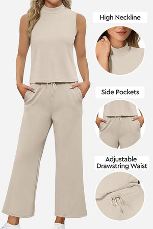 Cotton Chic Sleeveless Two-Piece