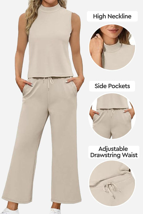 Cotton Chic Sleeveless Two-Piece