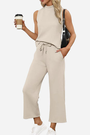 Cotton Chic Sleeveless Two-Piece