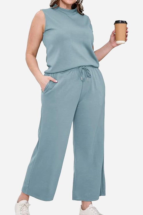 Cotton Chic Sleeveless Two-Piece