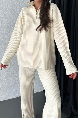Curve-Loving Knit Work from Home Comfort Set