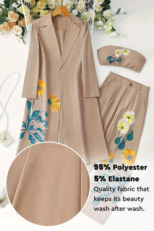 Elegant Floral Statement Three-Piece Set