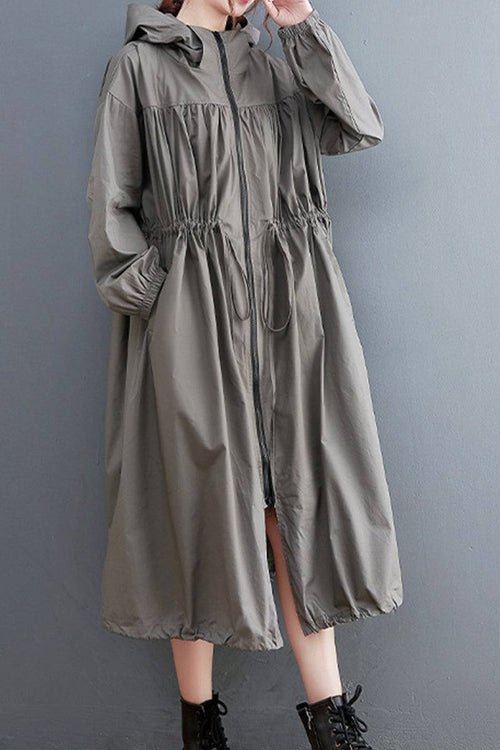 One Size Oversized All-Weather Water-Resistant Windbreaker