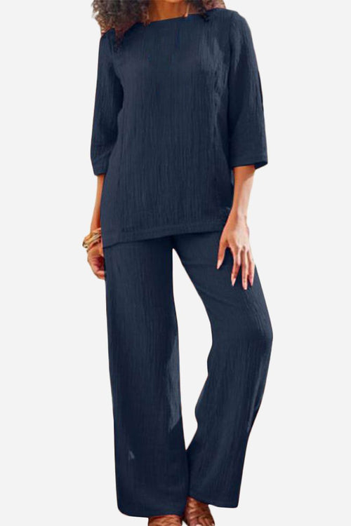 Elegant Textured Two-Piece Set