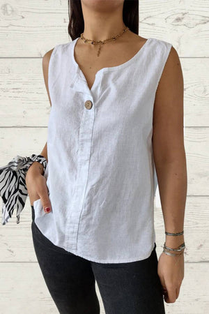 100% Pure Linen Cool Comfort Vest