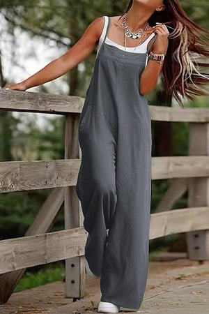 Cotton Blend Comfort Jumpsuit