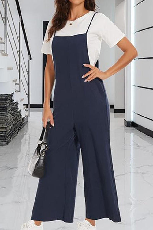 Cotton Blend Comfort Jumpsuit