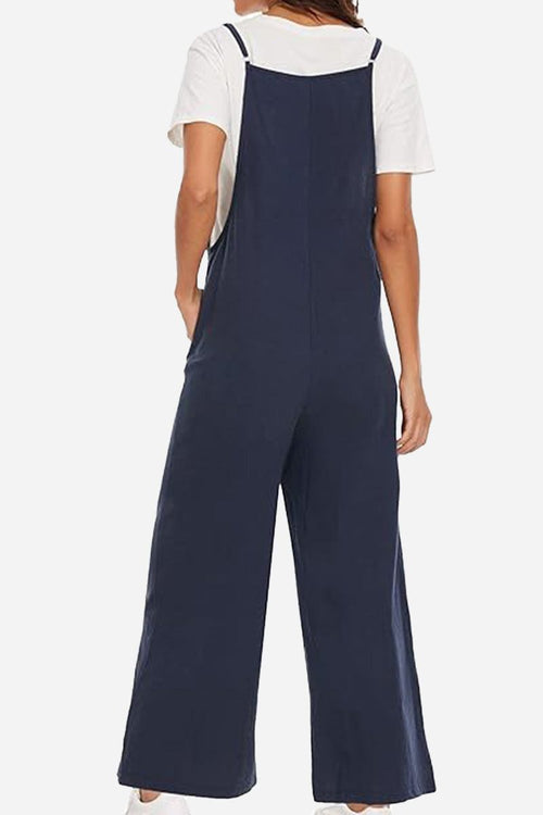 Cotton Blend Comfort Jumpsuit