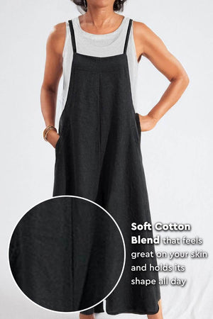 Cotton Blend Comfort Jumpsuit