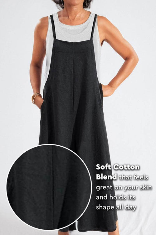 Cotton Blend Comfort Jumpsuit