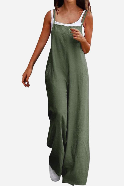 Cotton Blend Comfort Jumpsuit