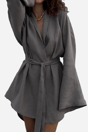 Cotton-Linen Blend Luxury Spa Robe