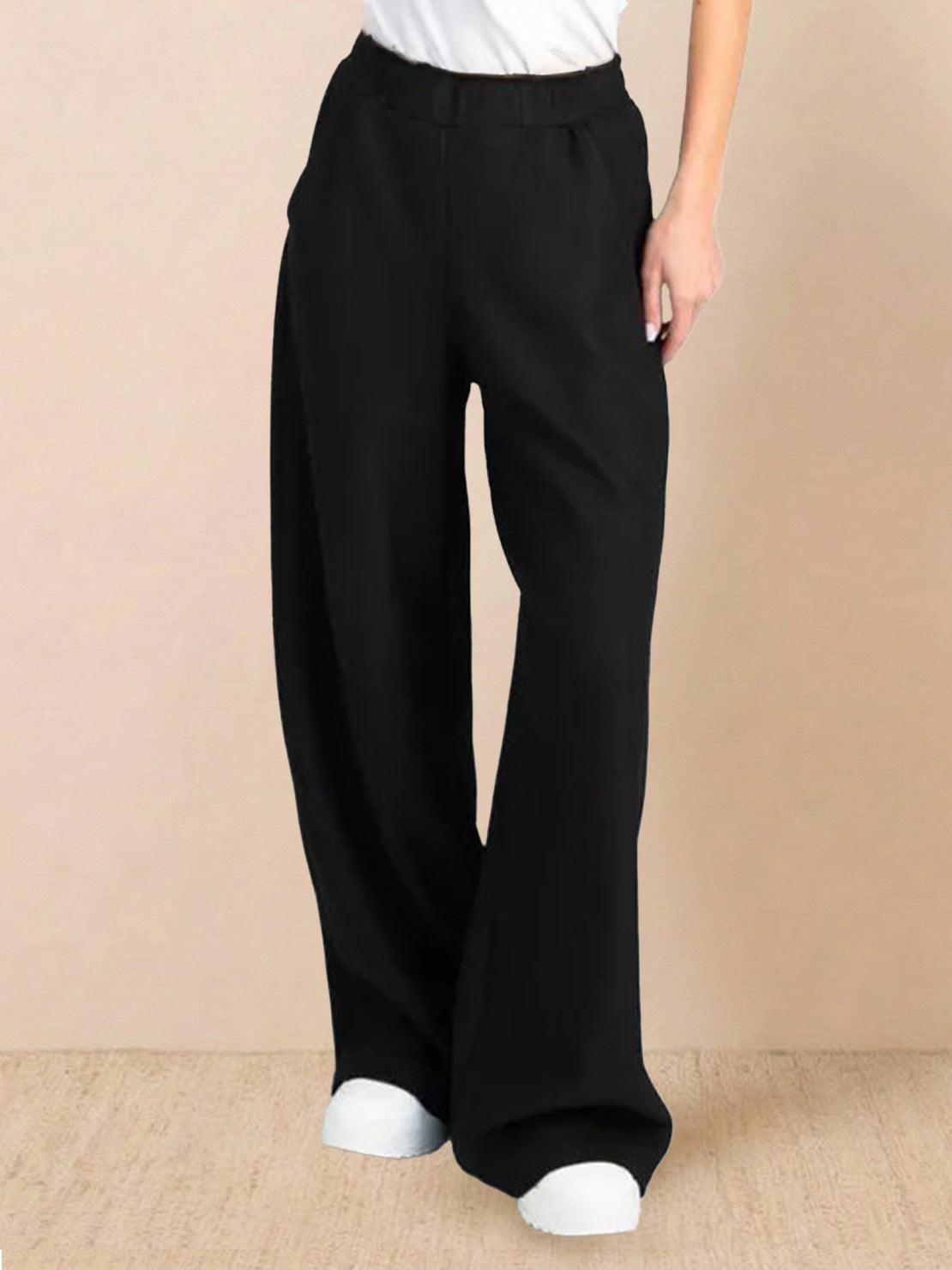 Two-piece Easy Airport Lounge Set in soft cotton-blend fabric with zip-front jacket and wide-leg pants for comfortable travel and wrinkle resistance