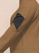 Colorblock Comfort Tracksuit with contrast curved panels and relaxed fit in wrinkle-resistant polyester fabric