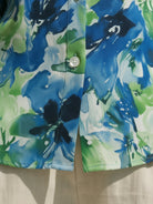 floral button-down shirt with long sleeves and relaxed fit in floral print