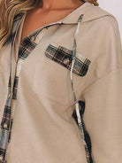 CloudKnit Oversized Hooded Shacket with waffle knit texture and button-front closure.