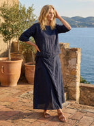 100% cotton two-piece wrap skirt and hip-length top set with crinkle texture and elastic waist