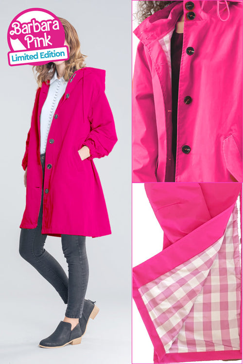 Water Resistant Oversized Hooded Windbreaker Rain Jacket - Halloween Collection