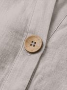 Pure linen age-defying shirt with button detail and breathable fabric for mature skin