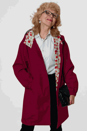Water Resistant Oversized Hooded Windbreaker Rain Jacket