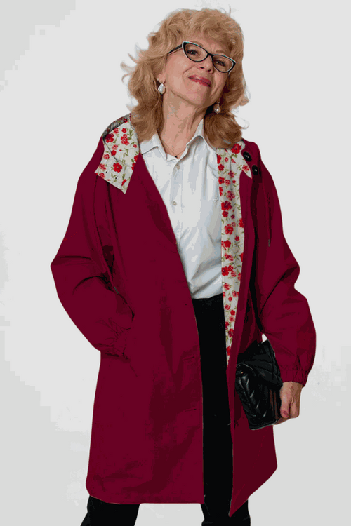Water Resistant Oversized Hooded Windbreaker Rain Jacket