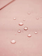 Water-repellent A-line hooded raincoat for women with insulated lining and belt
