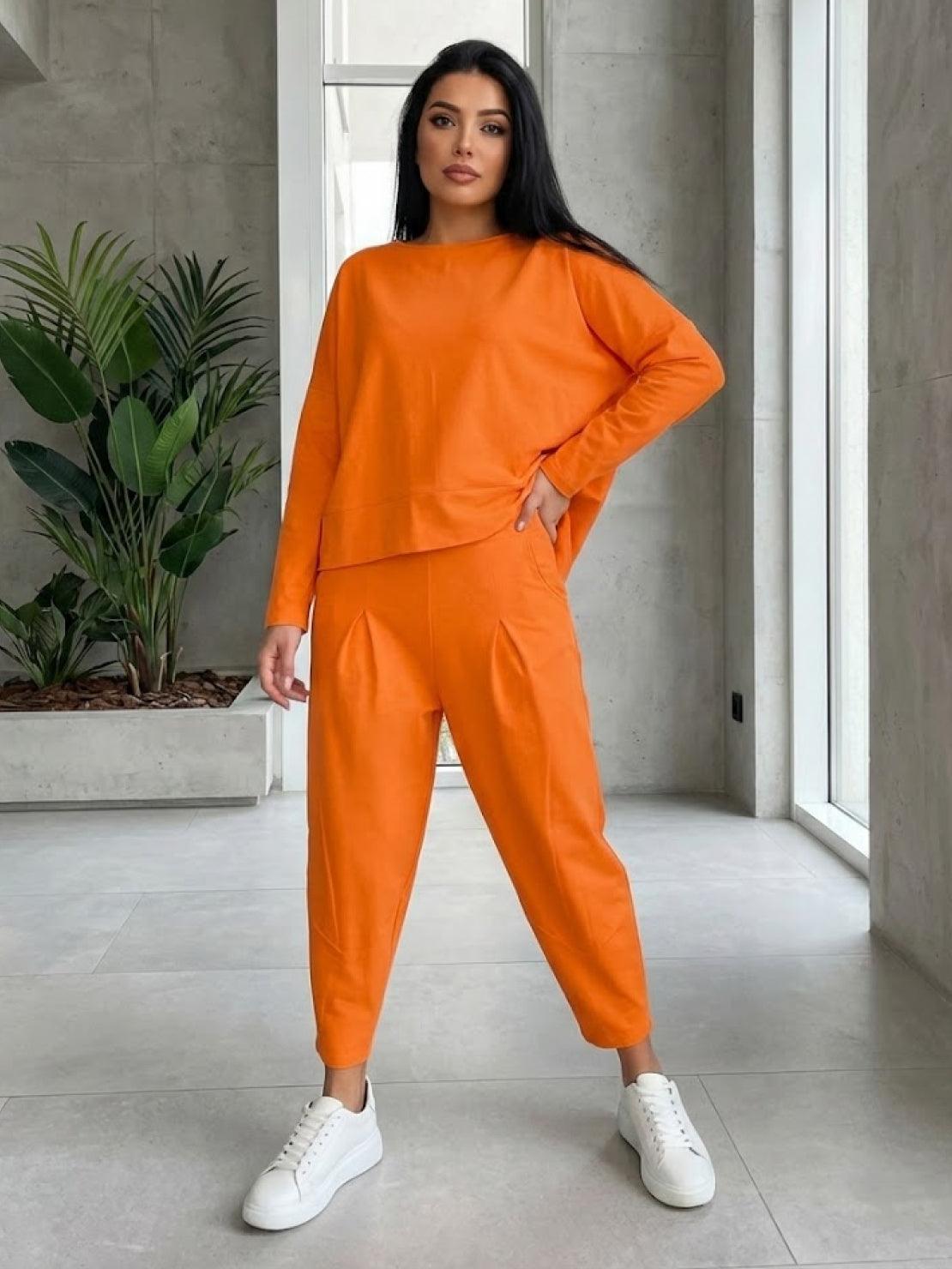 Lightweight all-day comfort 2-piece outfit set for stylish, breathable everyday wear