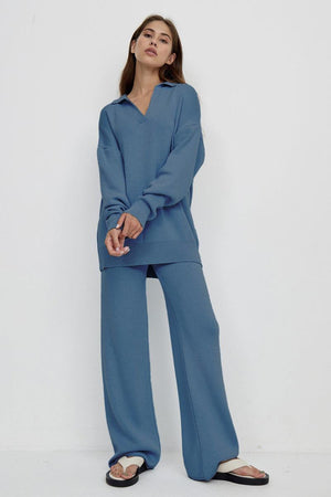 Plush & Preppy Camel Two-Piece Set