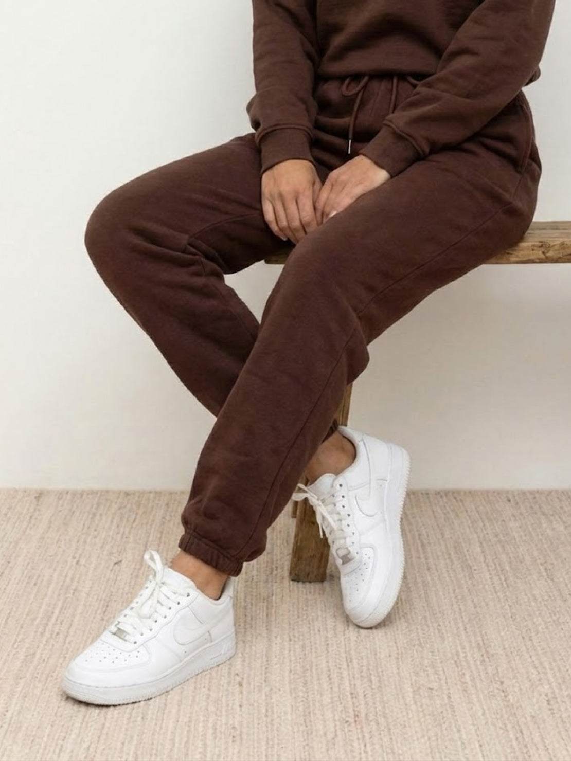 Classic Comfort Athleisure set with stretchy, wrinkle-resistant fabric designed for stylish all-day comfort