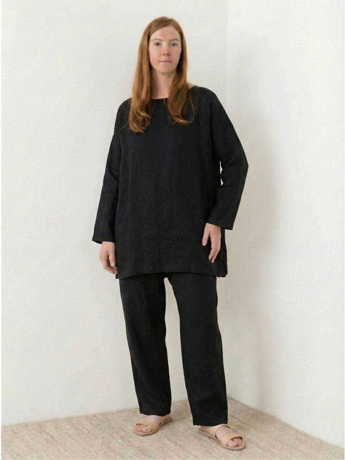 Everyday fashion loose-fit two-piece matching set with breathable fabric and casual elegant style