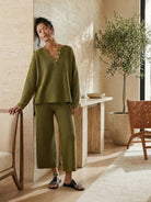 Two-piece oversized set for multi-weather comfort with relaxed fit and wrinkle-resistant fabric