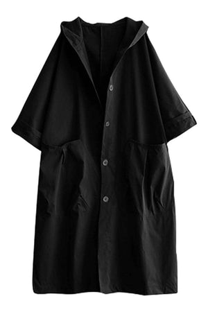 One Size Fits All Oversized Water Resistant Windbreaker Jacket