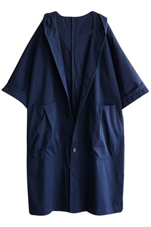 One Size Fits All Oversized Water Resistant Windbreaker Jacket