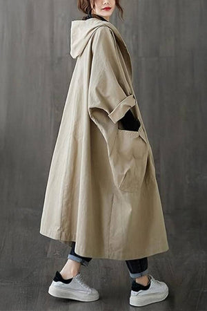 One Size Fits All Oversized Water Resistant Windbreaker Jacket