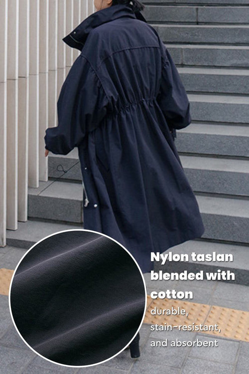 Oversized Cotton Stain-Resistant Coat