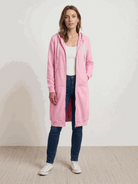 oversized long zip sweatshirt hoodie with fleece lining and drawstring hood